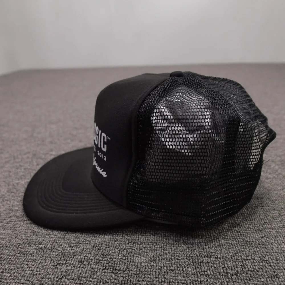 Bottle Logic Brewing Otto Hat Cap Snap Back Mens One Size Black Mesh Trucker